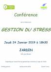 Conférence sur le thème de la GESTION DU STRESS