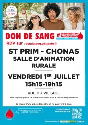 Don du sang - St Prim/Chonas