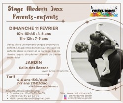 Stage Modern Jazz - Parents / enfants, dimanche 11 février 2024