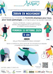 Conférence sport santé - Jardin en mouvement