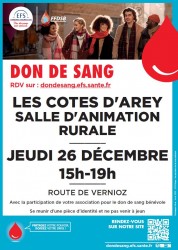 Don du sang - Les Côtes d\'Arey