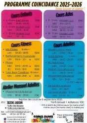 Programme 2025-2026
