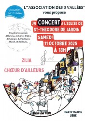 Concert à l\'Eglise St Théodore de Jardin