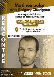 Matinée polar avec Grégory Chevignon